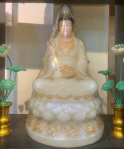 Tượng Phật Quan Âm (Đính đá Đỏ)