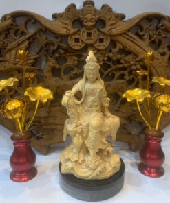 Tượng Gỗ Quan Âm Tự Tại (10cm)