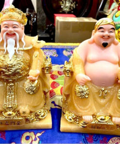 Tượng Thần Tài - Ông Địa Ngồi Ghế Rồng