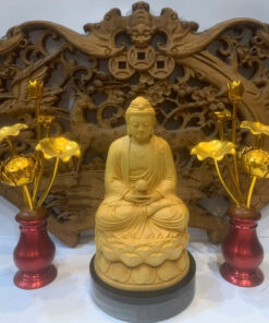 Tượng Gỗ Phật A Di Đà (12cm)